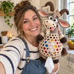 🧶 Cute Animal Bag Holder Crochet DIY Kit | Hanging Storage Craft