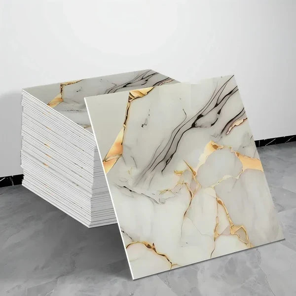 ✨ Self-Adhesive Vinyl Tile Stickers, Waterproof Floor & Wall Decor Tiles for Home Renovation